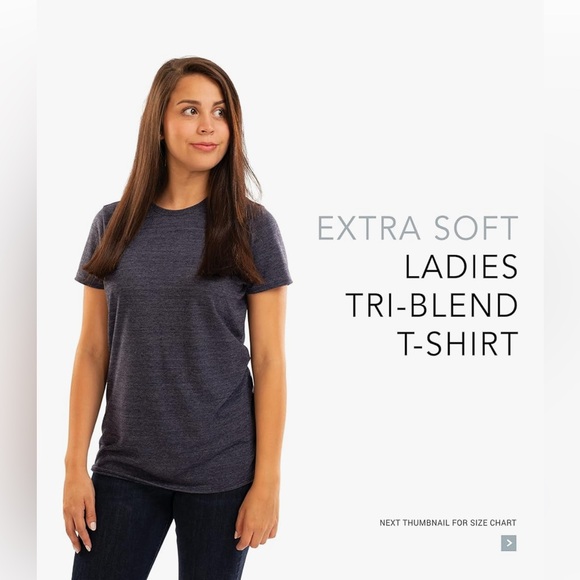 Augusta Sportswear Womens Womens Tri-Blend T-Shirt - Picture 6 of 8